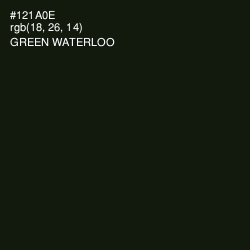 #121A0E - Green Waterloo Color Image